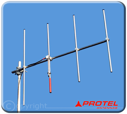 Antenne directionnelle 4 éléments 150 300 MHz Protel Antennekit