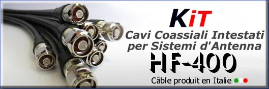 HF400 Câbles à tête pour systèmes d'antennes FM