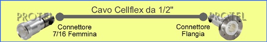 Cellflex 1/2" 7/16f-flangia